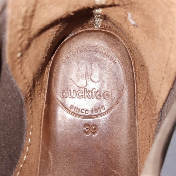 DUCKFEET Roskilde Chelsea Ankle Boots EU 39 Brown Leather Booties - Picture 8 of 9